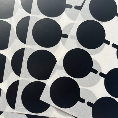 กันน้ำที่กำหนดเองงัดแงะซีลสติกเกอร์กาวพิมพ์วงกลมป้ายไวนิลส่วนตัว