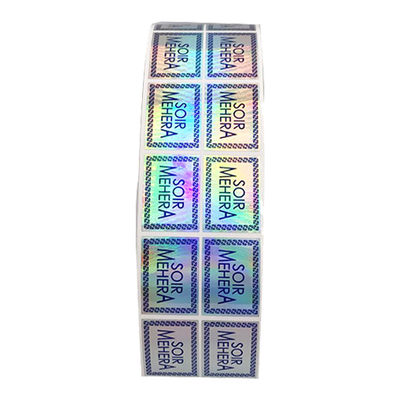 การพิมพ์ฟอยล์ CMYK สติกเกอร์โฮโลแกรมแท้ที่ปลอดภัย