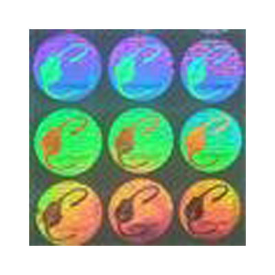 สติกเกอร์โฮโลแกรมความปลอดภัยสี ISO9001 2008 CMYK สำหรับใบรับรอง