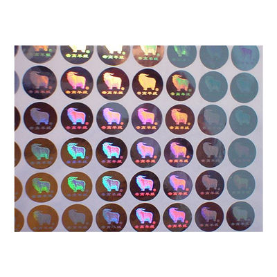 สติกเกอร์โฮโลแกรมความปลอดภัยสี ISO9001 2008 CMYK สำหรับใบรับรอง