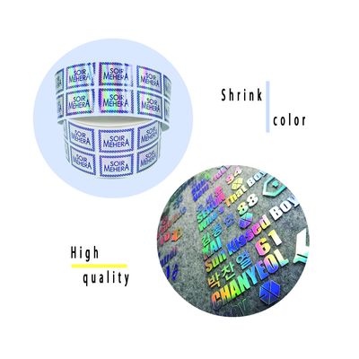 สติกเกอร์ป้องกันการปลอมแปลงออกแบบโลโก้ 3D โฮโลแกรมความปลอดภัย