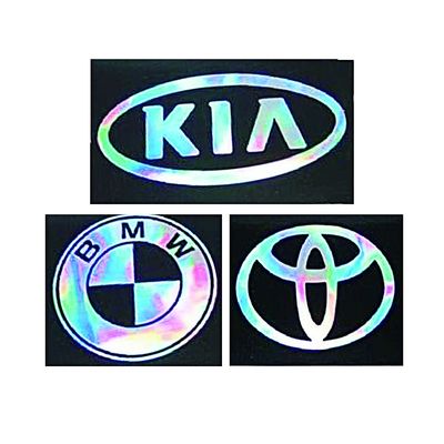 สติกเกอร์ป้องกันการปลอมแปลงออกแบบโลโก้ 3D โฮโลแกรมความปลอดภัย