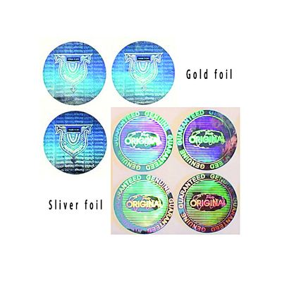 สติกเกอร์ป้องกันการปลอมแปลงออกแบบโลโก้ 3D โฮโลแกรมความปลอดภัย