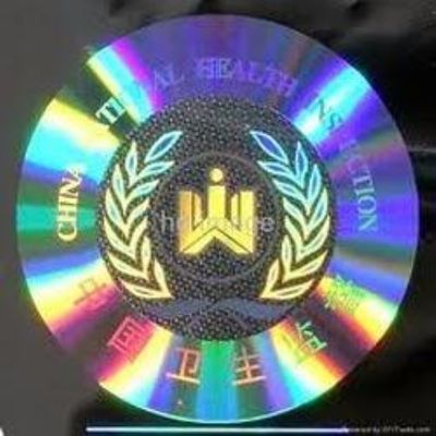 สติกเกอร์ป้องกันการปลอมแปลงออกแบบโลโก้ 3D โฮโลแกรมความปลอดภัย