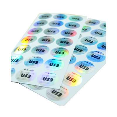 สติกเกอร์โฮโลแกรมความปลอดภัยกันน้ำ Die Cut สติกเกอร์โฮโลแกรมดั้งเดิม