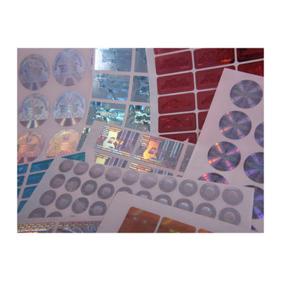 สติกเกอร์โฮโลแกรมความปลอดภัยกันน้ำ Die Cut สติกเกอร์โฮโลแกรมดั้งเดิม
