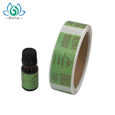 ขวดสีเหลืองอำพันขนาด 3 x 7.5 ซม. ม้วนฉลากไวนิลสี CMYK