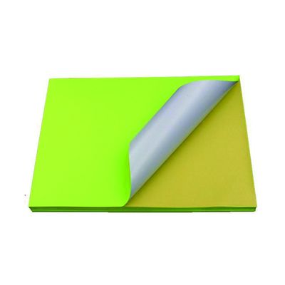 สี A4 พรีเมี่ยมเยื่อไม้ 100% สติกเกอร์กาวสูงกระดาษขนาด Letter กระดาษสติกเกอร์ไวนิล