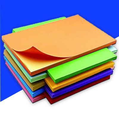 สี A4 พรีเมี่ยมเยื่อไม้ 100% สติกเกอร์กาวสูงกระดาษขนาด Letter กระดาษสติกเกอร์ไวนิล