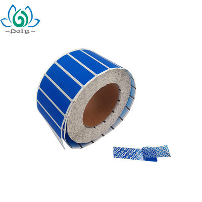 บริการ ODM 8.5 X 2.2 ซม. Pantone Color Tamper Evident Security Labels
