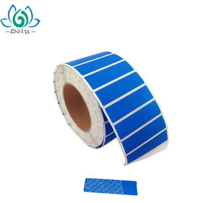 บริการ ODM 8.5 X 2.2 ซม. Pantone Color Tamper Evident Security Labels