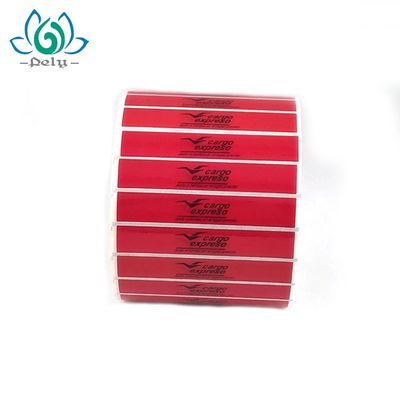 วัสดุ PET SGS Custom Tamper Evident Stickers ในม้วน
