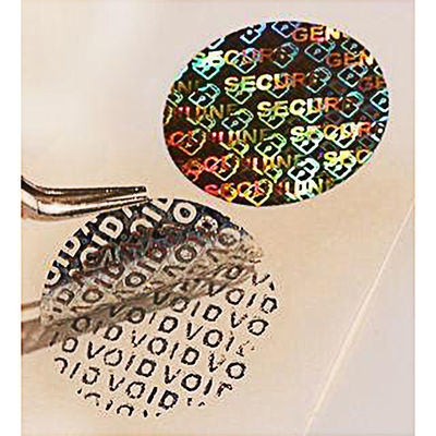 ปรับแต่งโลโก้ Die Cut Tamper Evident Security Labels