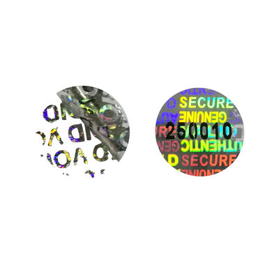 สติกเกอร์ไวนิลโฮโลแกรมป้องกันความปลอดภัย ISO9001