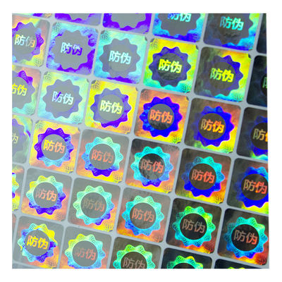 สติกเกอร์โฮโลแกรม Die Cut Custom ต่อต้านการปลอมแปลง Pely