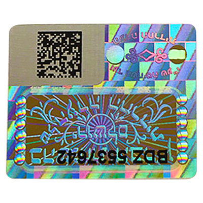 ไวนิล QR Code โฮโลแกรม Tamper Evident Security Labels