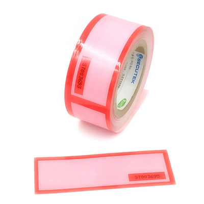 ฉลากสติกเกอร์โฮโลแกรมแบบไม่โอน PET เป็นโมฆะม้วนกาวในตัวสี CMYK