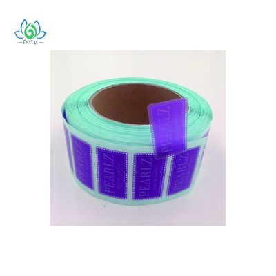 สติกเกอร์งัดแงะกันน้ำสีน้ำเงินสำหรับขวดพิมพ์ฉลากกาวในตัวบนม้วน