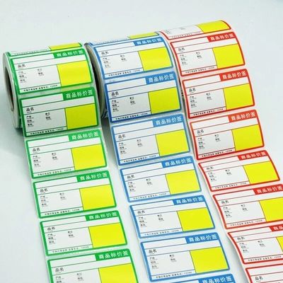 Flexographic CMYK Supermarket ชั้นวางป้ายแท็กสำหรับร้านขายของชำ