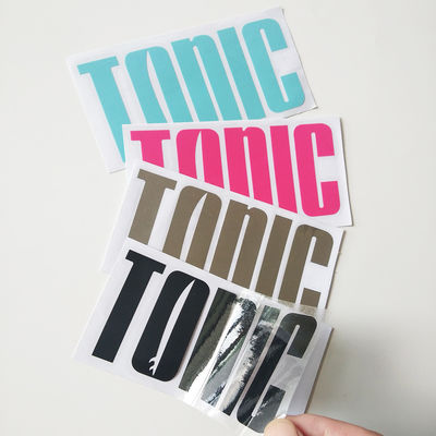 ตัวอักษรบางแบบถาวร Die Cut สติกเกอร์การถ่ายเทความร้อนในรถยนต์ Heat Transfer Vinyl Decals